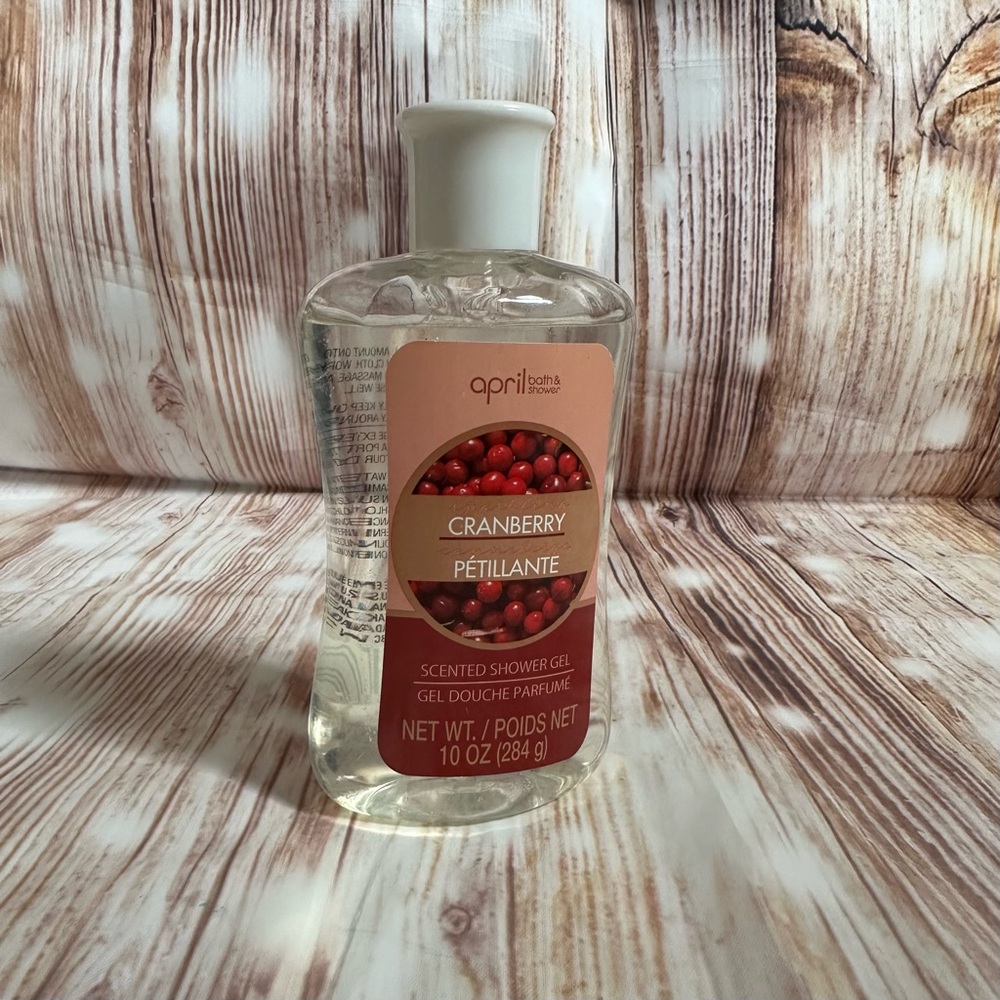 APRIL Bath & Shower Sparkling Cranberry Scented Shower Gel 10 Oz 284 g